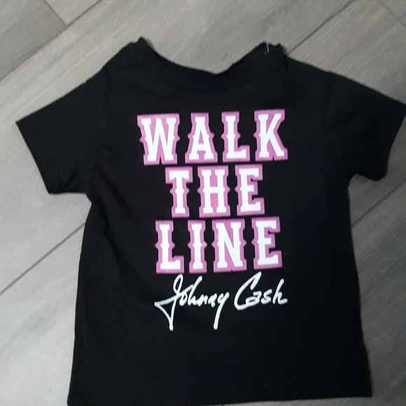 NEW JOHNNY CASH 4T T-SHIRT WALK THE LINE - Picture 1 of 1